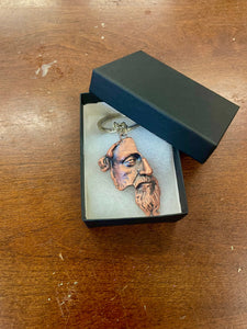 2-Pack - Marcus Aurelius Keychain Bundle - Antique Silver and Bronze